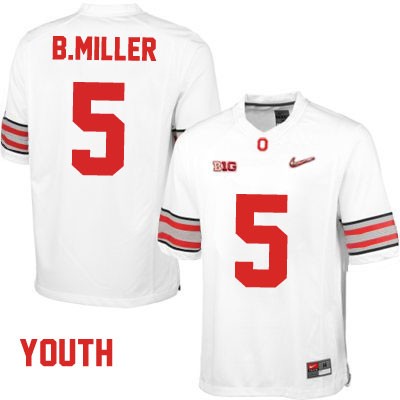 Ohio State Buckeyes Women's Braxton Miller #5 White Authentic Nike Playoffs College NCAA Stitched Football Jersey QF19V76JC